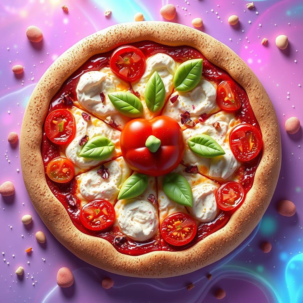 Candy Art: Marshmallow Tomato Pizza in Candyland