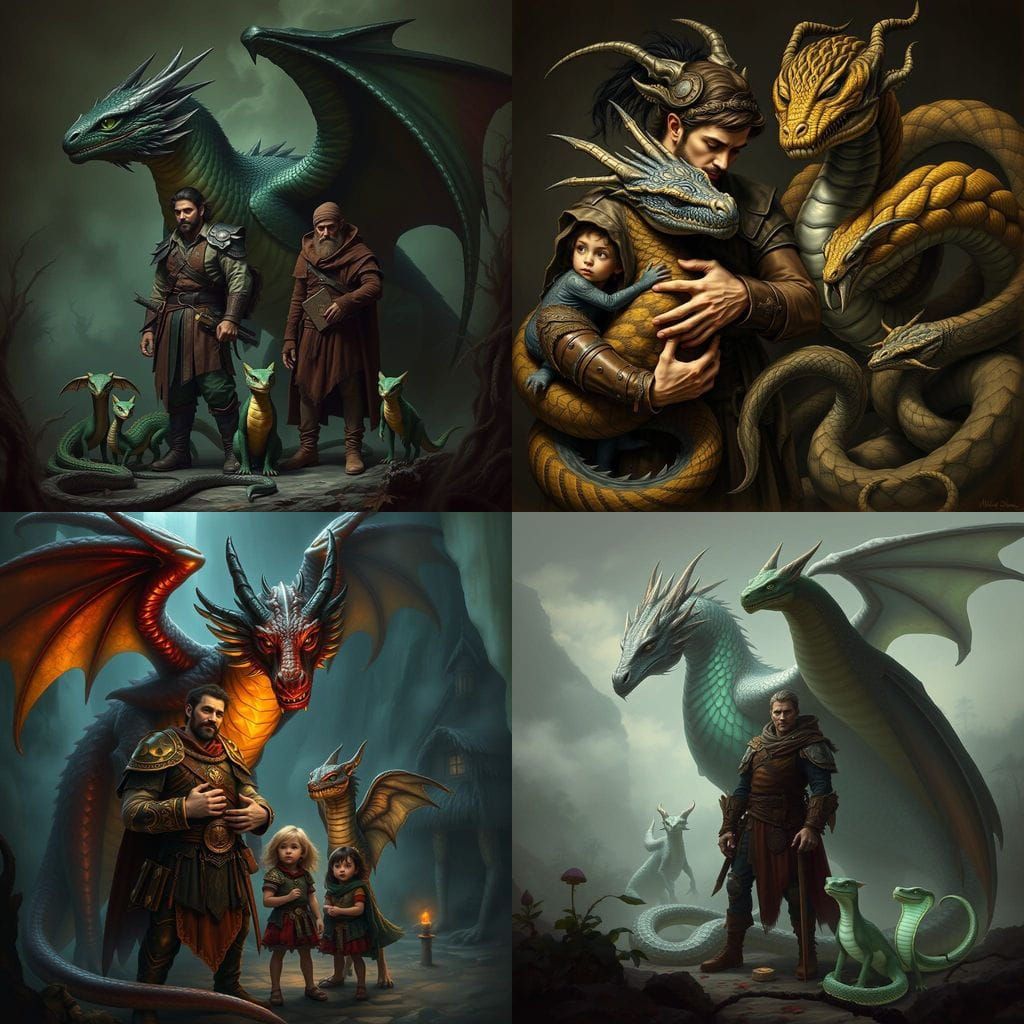 Mythical Creatures Unite in a Fantastical Realm