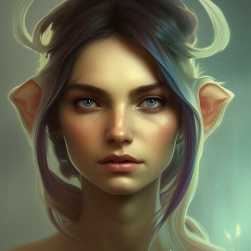 Detailed Elves Portrait in Hyperrealistic Style