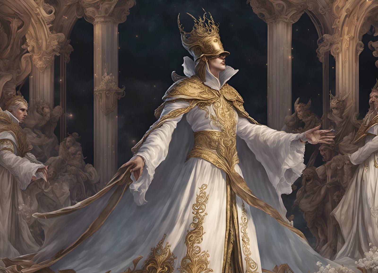 Mefistofele Sings in Heaven: Dark Fantasy Concept Art