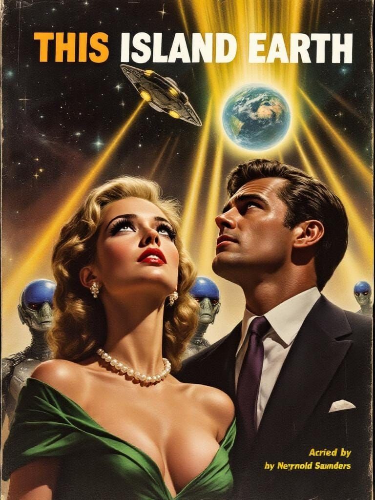 Retro Sci-Fi Book Cover: This Island Earth