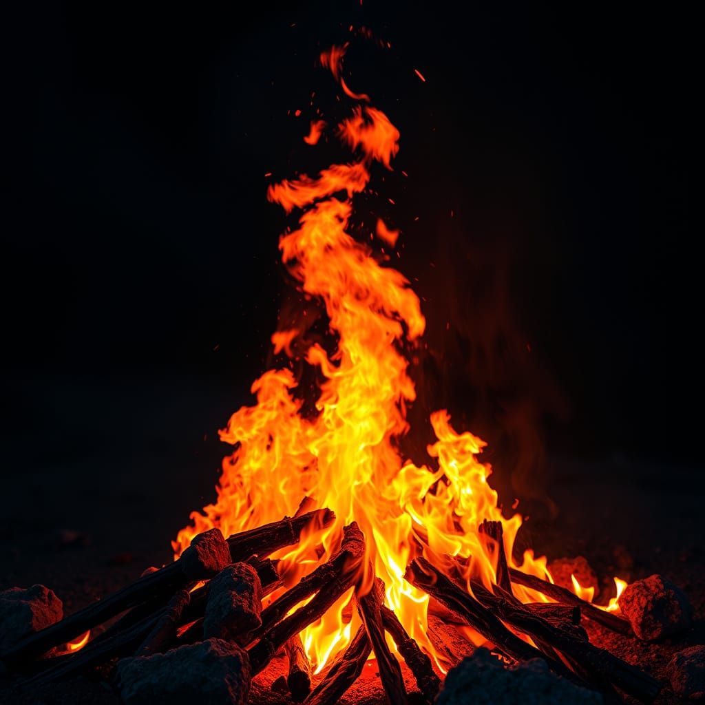 Surreal Flames in Vivid Colors