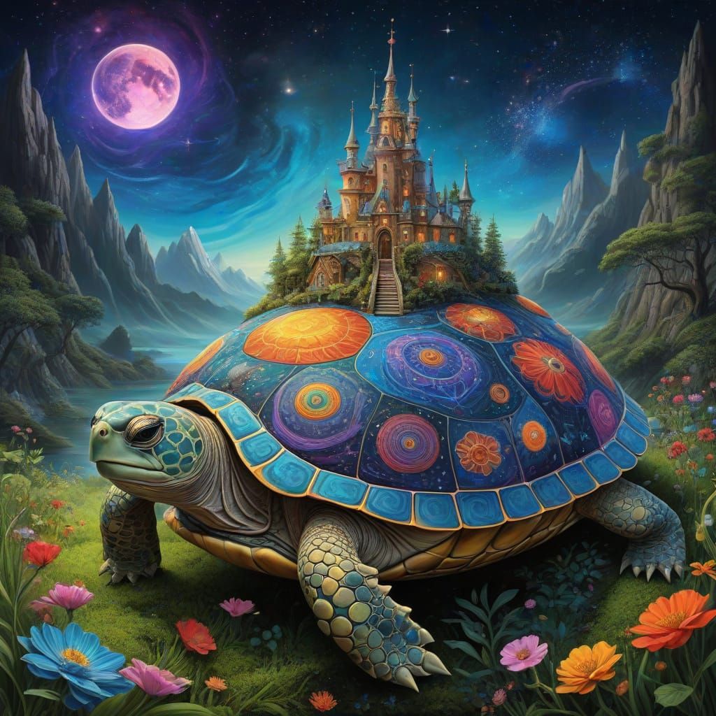 Enchanted Fairy Village on Cosmic Turtle