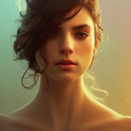 Detailed Portrait with Dynamic Lighting in Splash Art