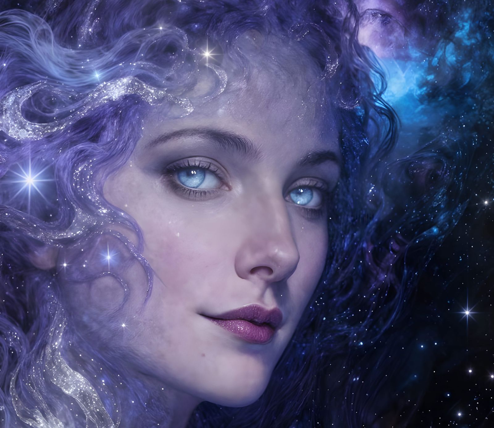 Hauntingly Beautiful Woman's Face