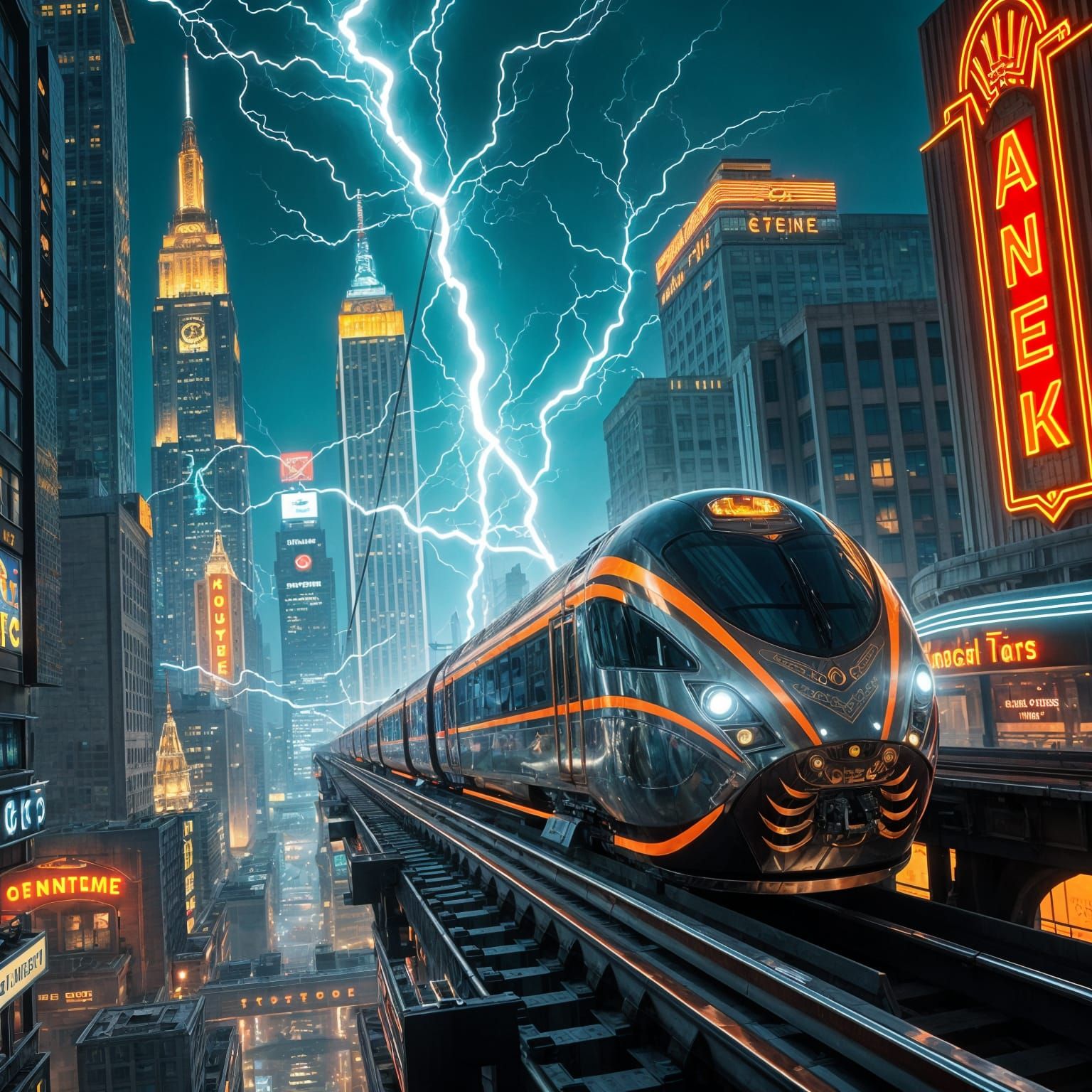 Electric Dreams in Art Deco Metropolis