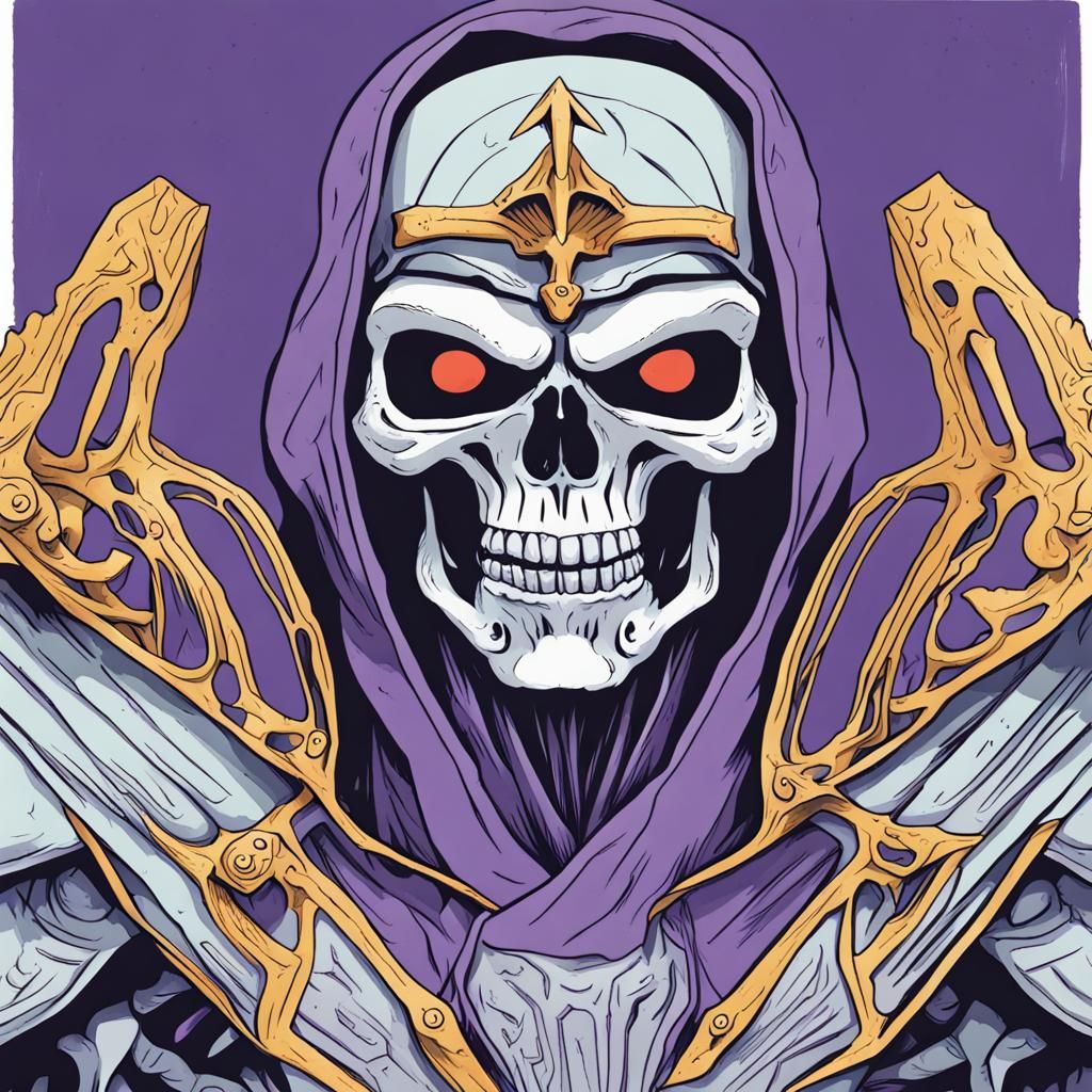 Skeletor illustration by Magda Archer