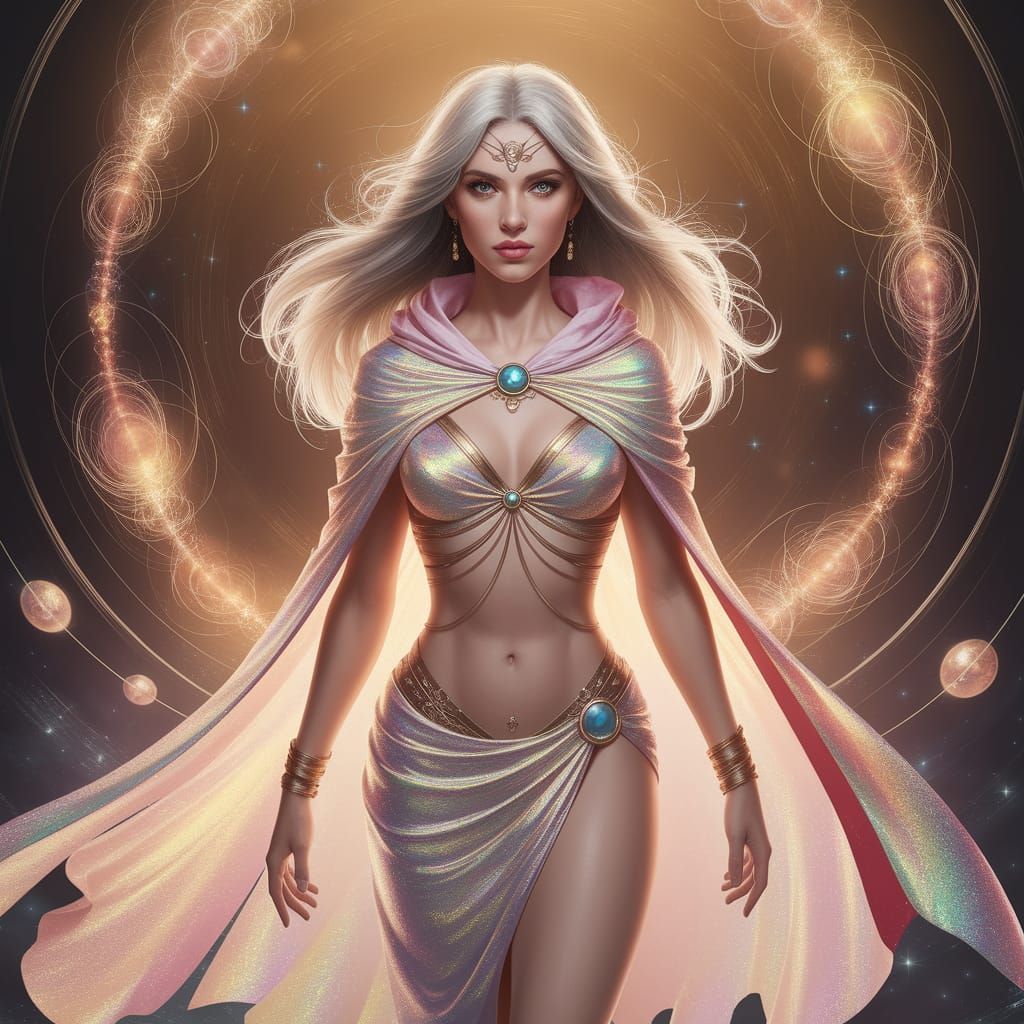 Ethereal Woman Portrait Radiating Inner Strength