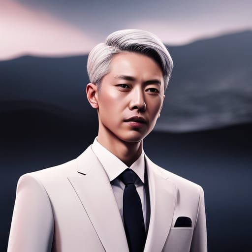 Hyperrealistic Portrait of Kim Namjoon in High Resolution