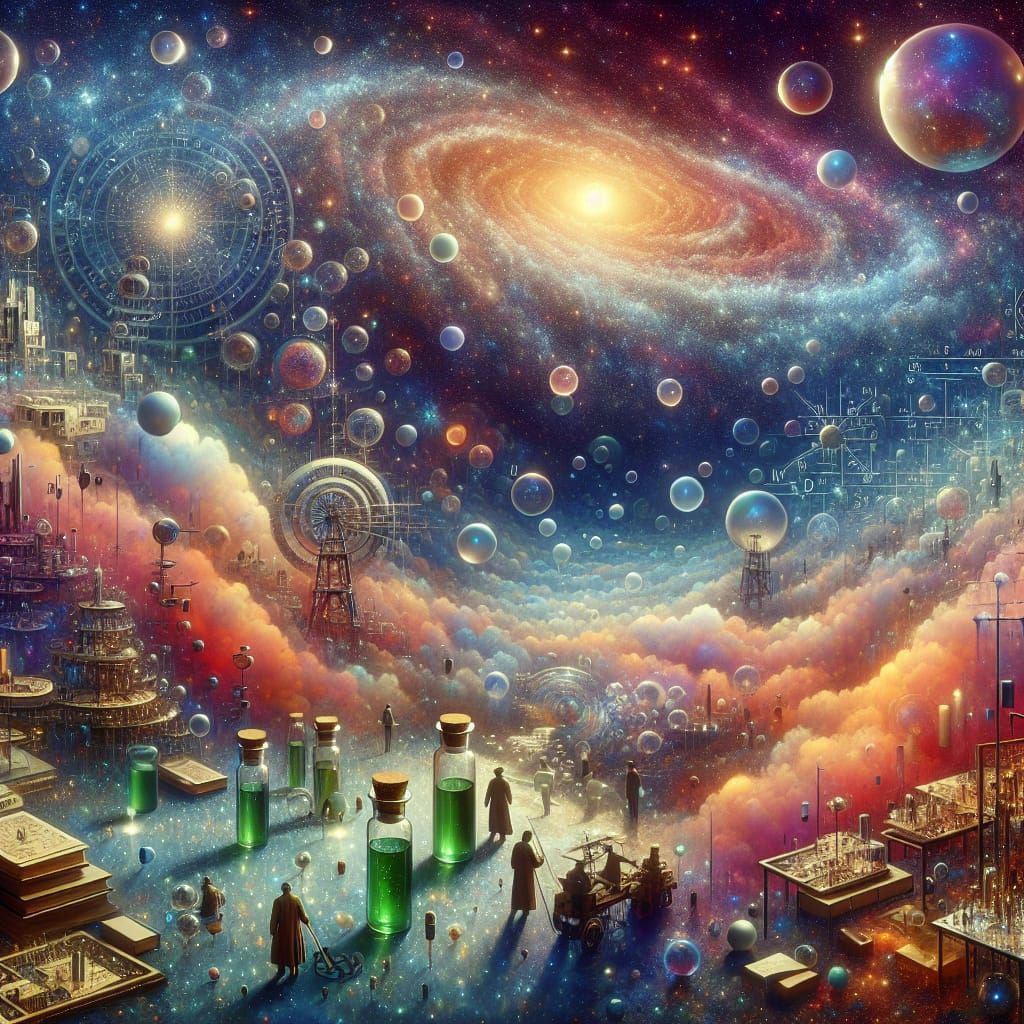 Cosmic Scenery of Astronomers Exploring the Stellar Sea