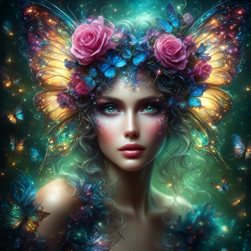 Sparkly Light Effects in Digital Art