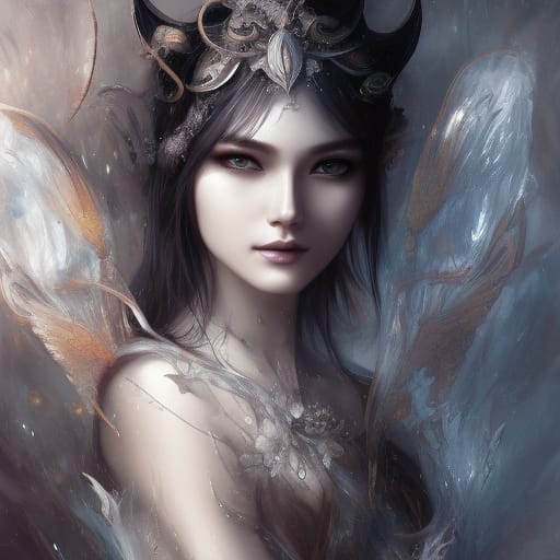 Cat Enchantress in Detailed Fantasy Art