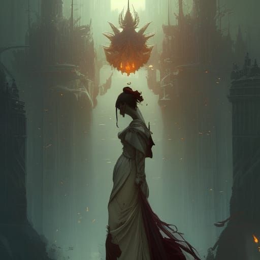 Dark Fantasy Karma Concept Art in 8K