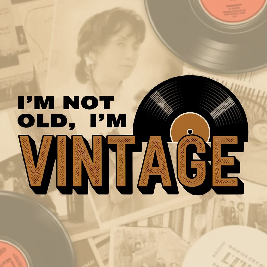 Vintage Typographic Design Celebrates Life's Patina