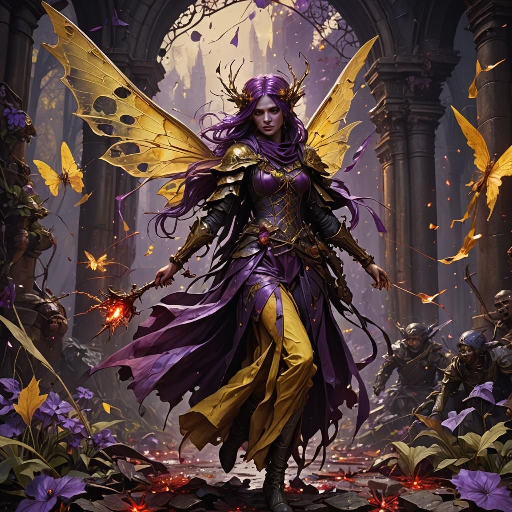 Dark Fantasy: Bloodstained Fairies Killing Humans