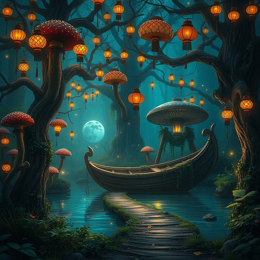 Whispers of a Hidden Realm in a Dreamlike Forest