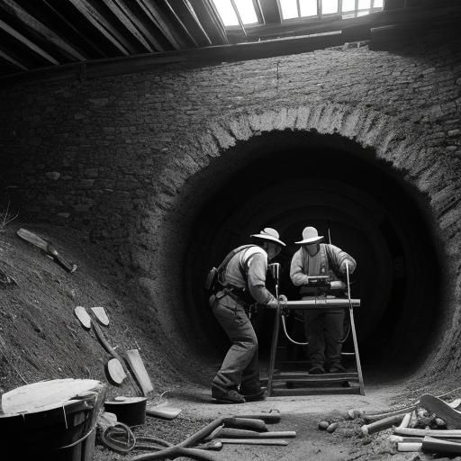 Miners Hard at Work Underground