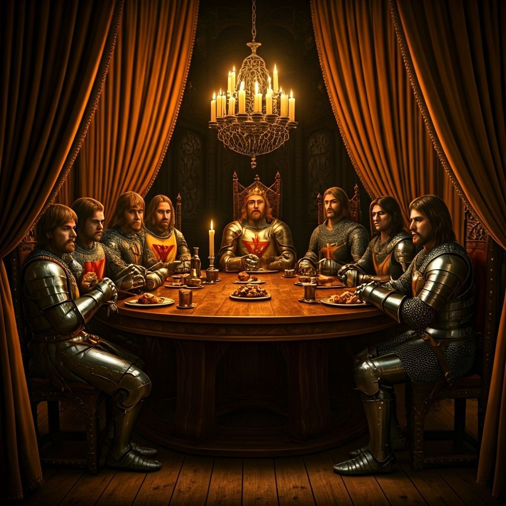 King Arthur and Knights: Gothic Fantasy Art