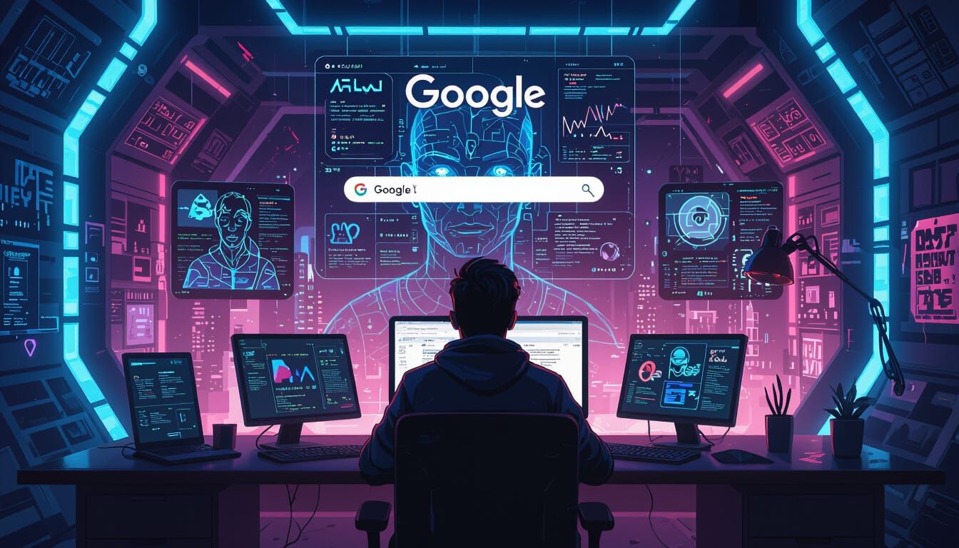 Futuristic Google Search for AI Content