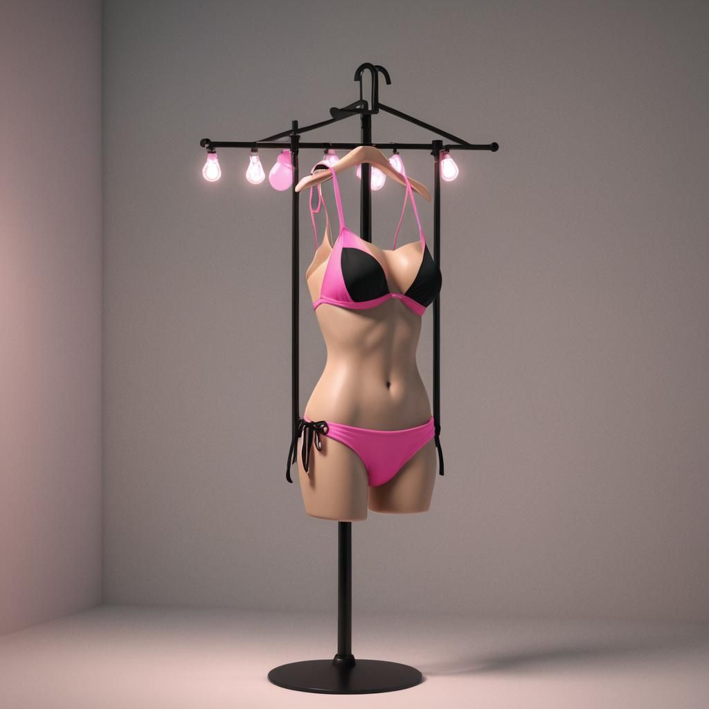 Bikini on Stand in Ultra HD Realism
