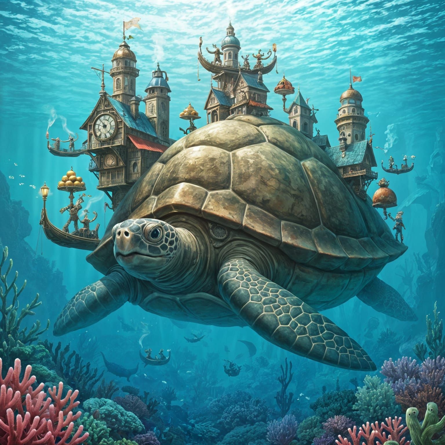 Victorian Turtle City in Coral Sea