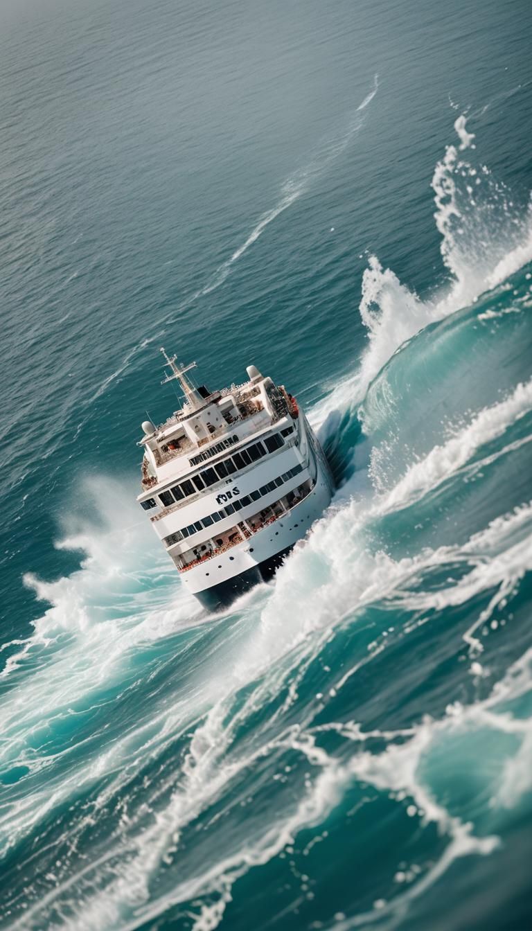 Cruise Liner on Turquoise Ocean: Professional Photography