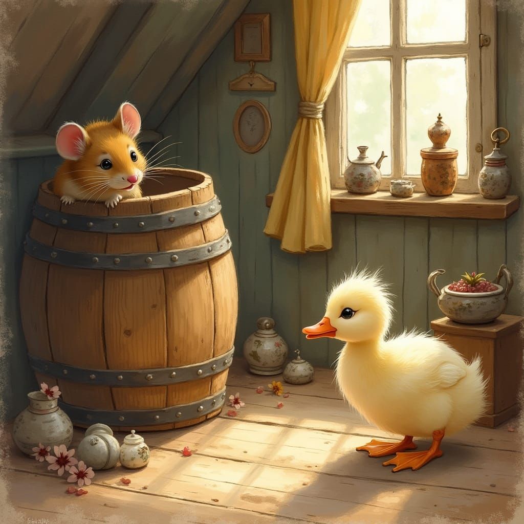 Whimsical Woodland Hide and Seek Scene