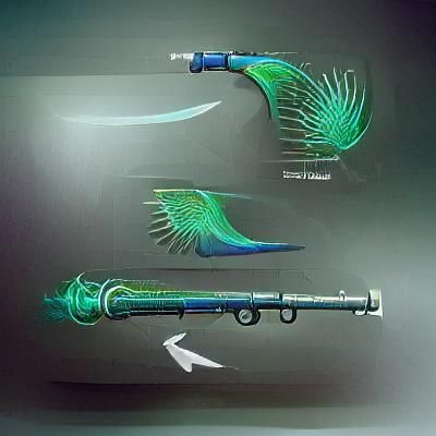 Peacock Weapon Concept Art Fantasy Illustration