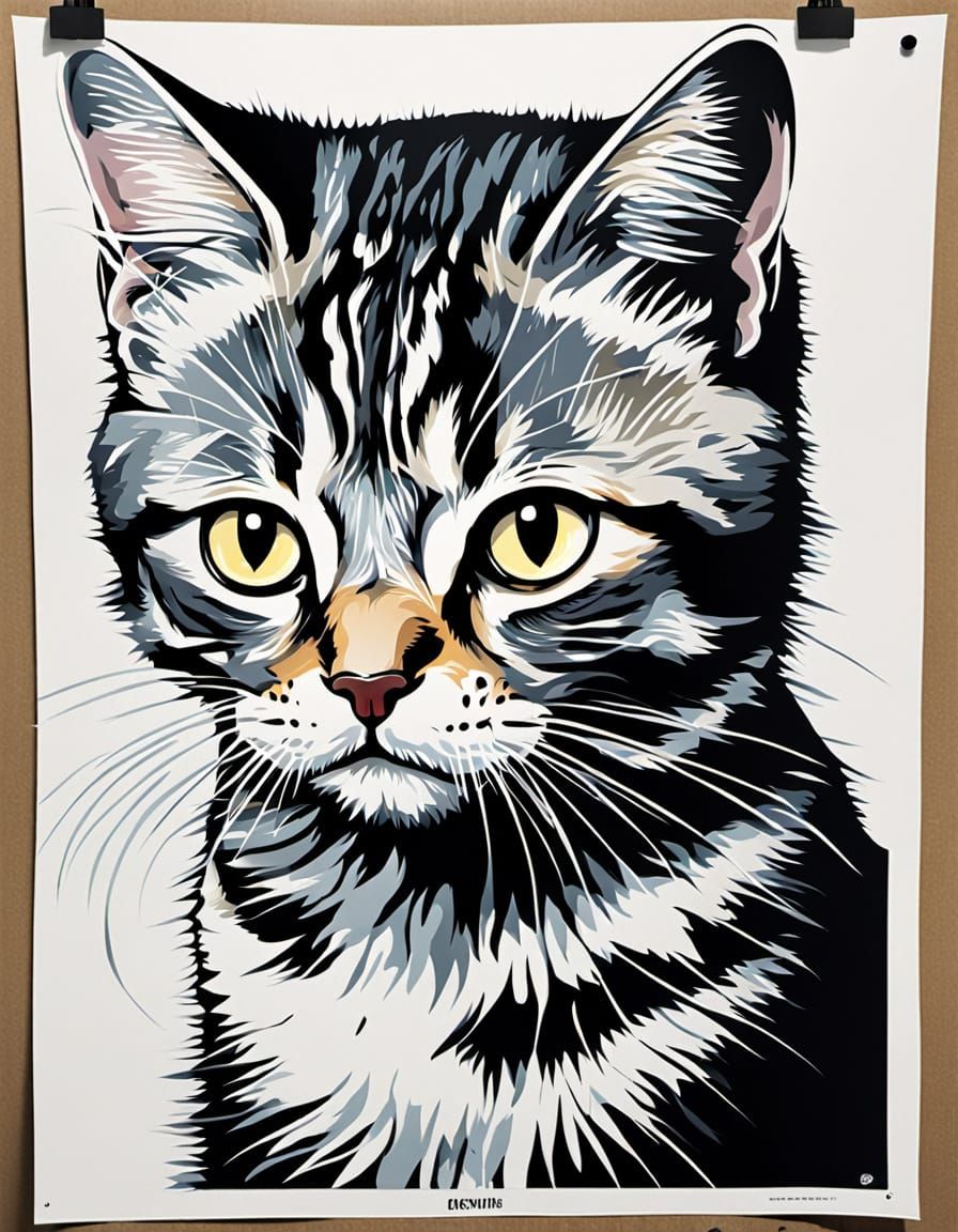 A poster for a missing invisible, mute cat that doesn't need...