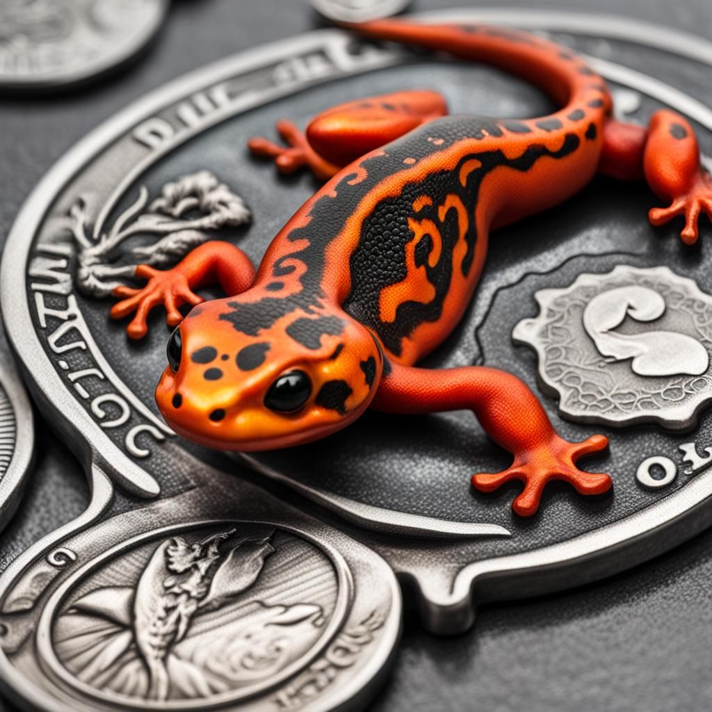 A cute salamander