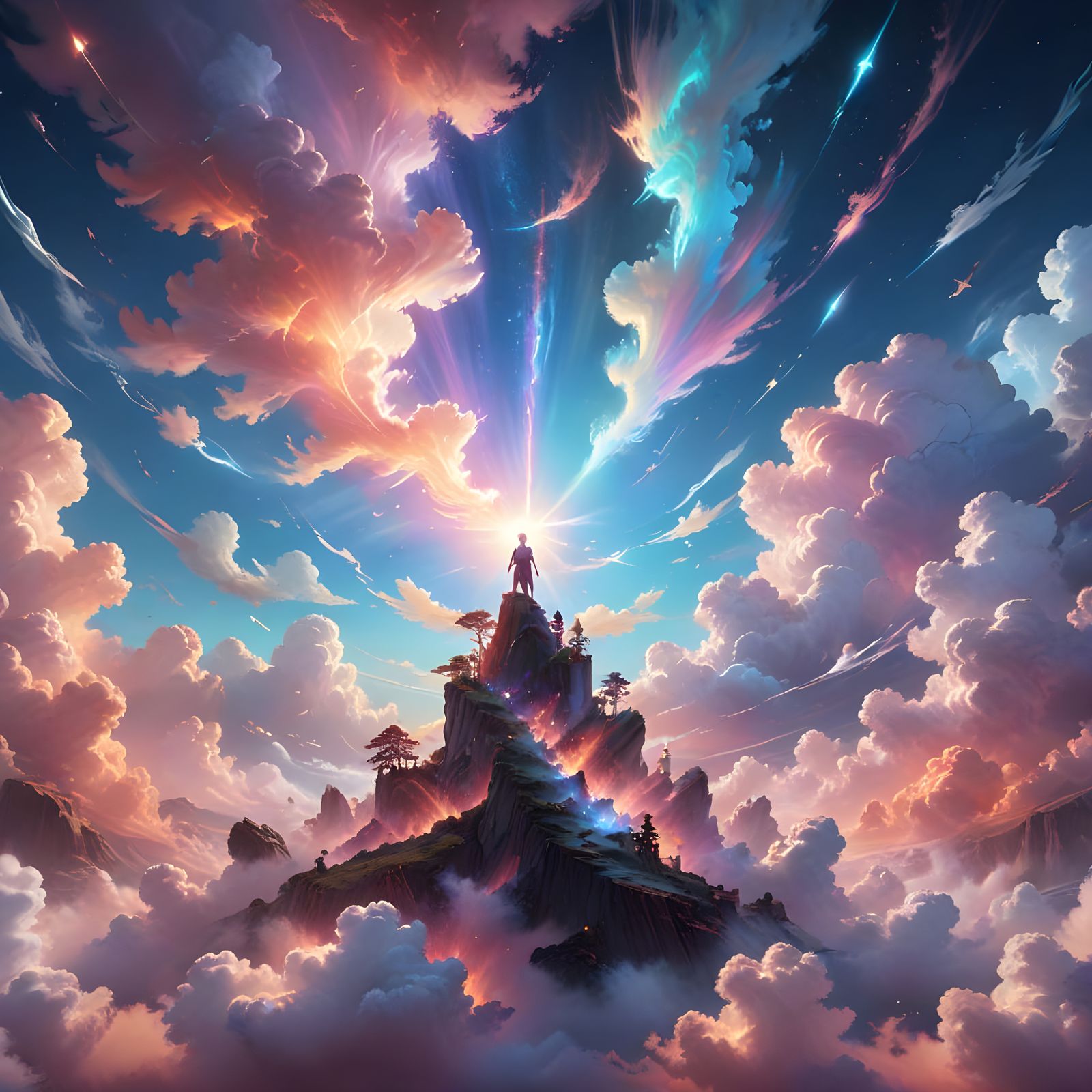 Radiant Orisha Illuminates the Sky