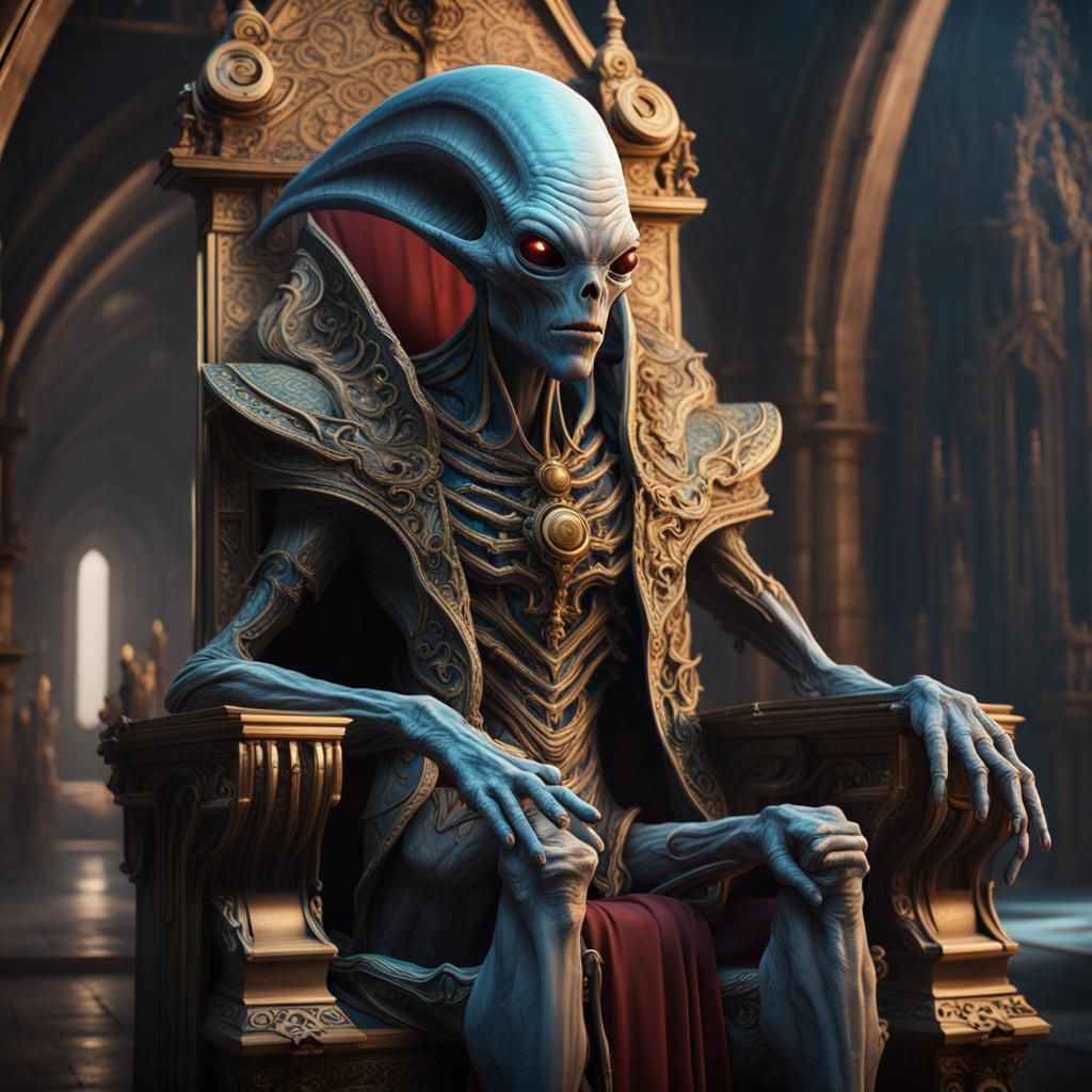 Fantastical Alien Chancellor Concept Art