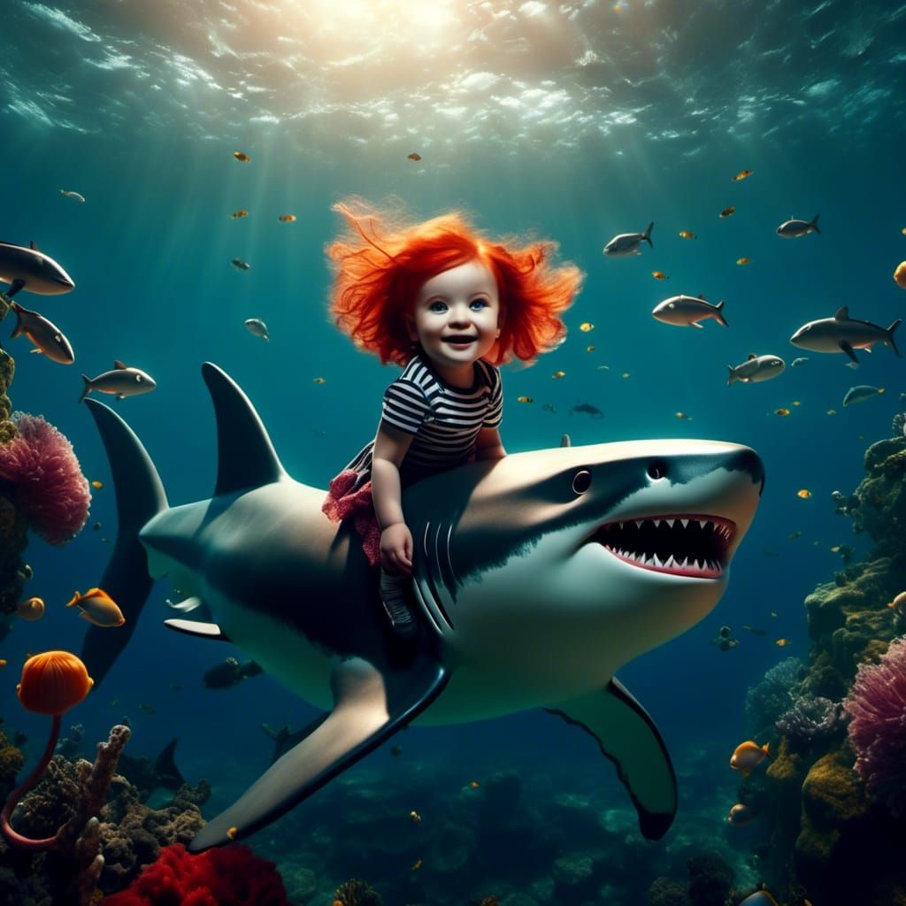 Shark Ride <lora:Kyoot:1.0>