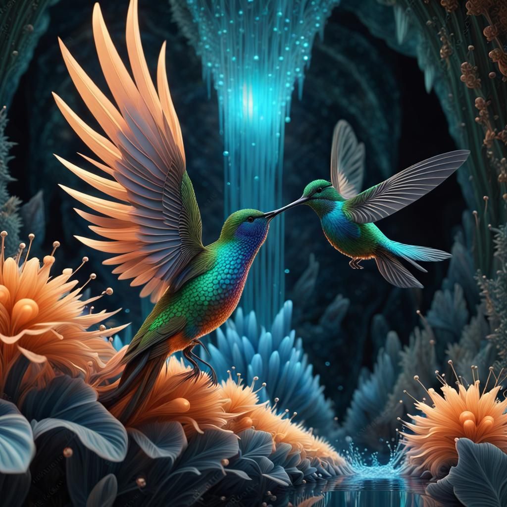 The Mating Colibris.