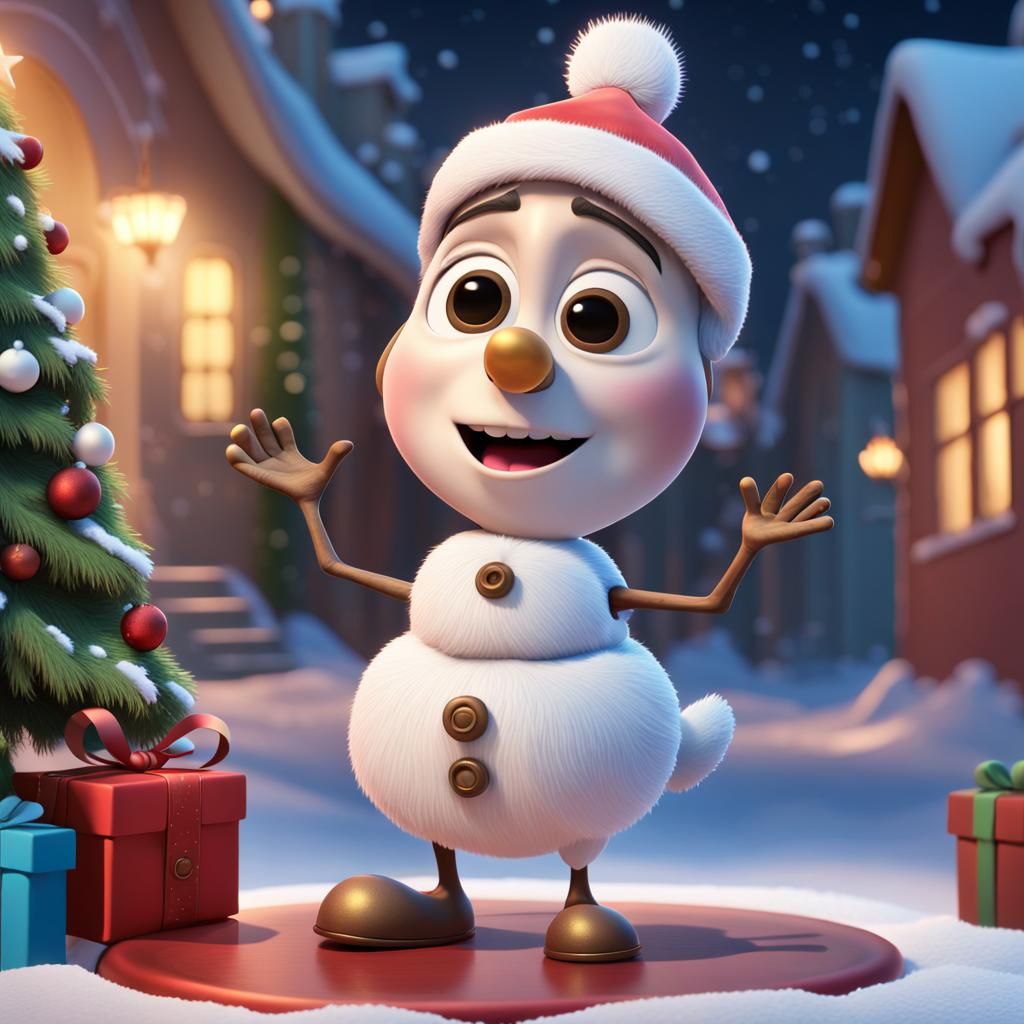 Festive Angel Christmas Celebration in 3D Style