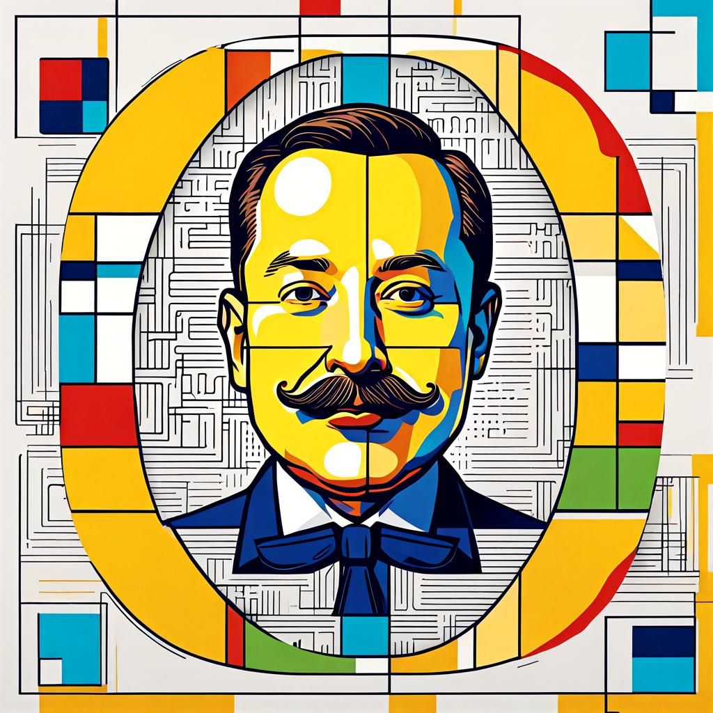 Elon Musk Potato in Digital Pop Art Style