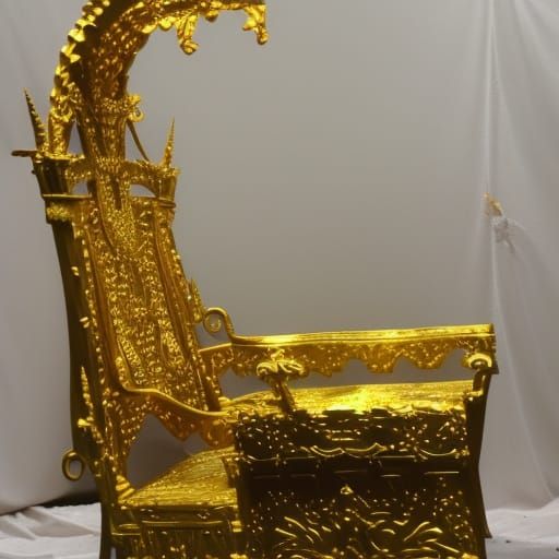 AI Golden Throne Rendering
