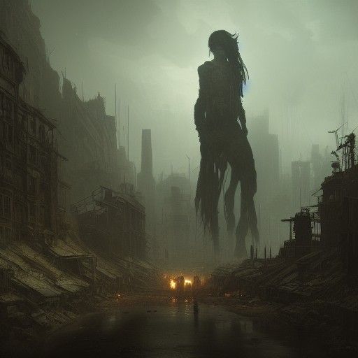 Dark Fantasy Post-Apocalyptic Landscape in 8K