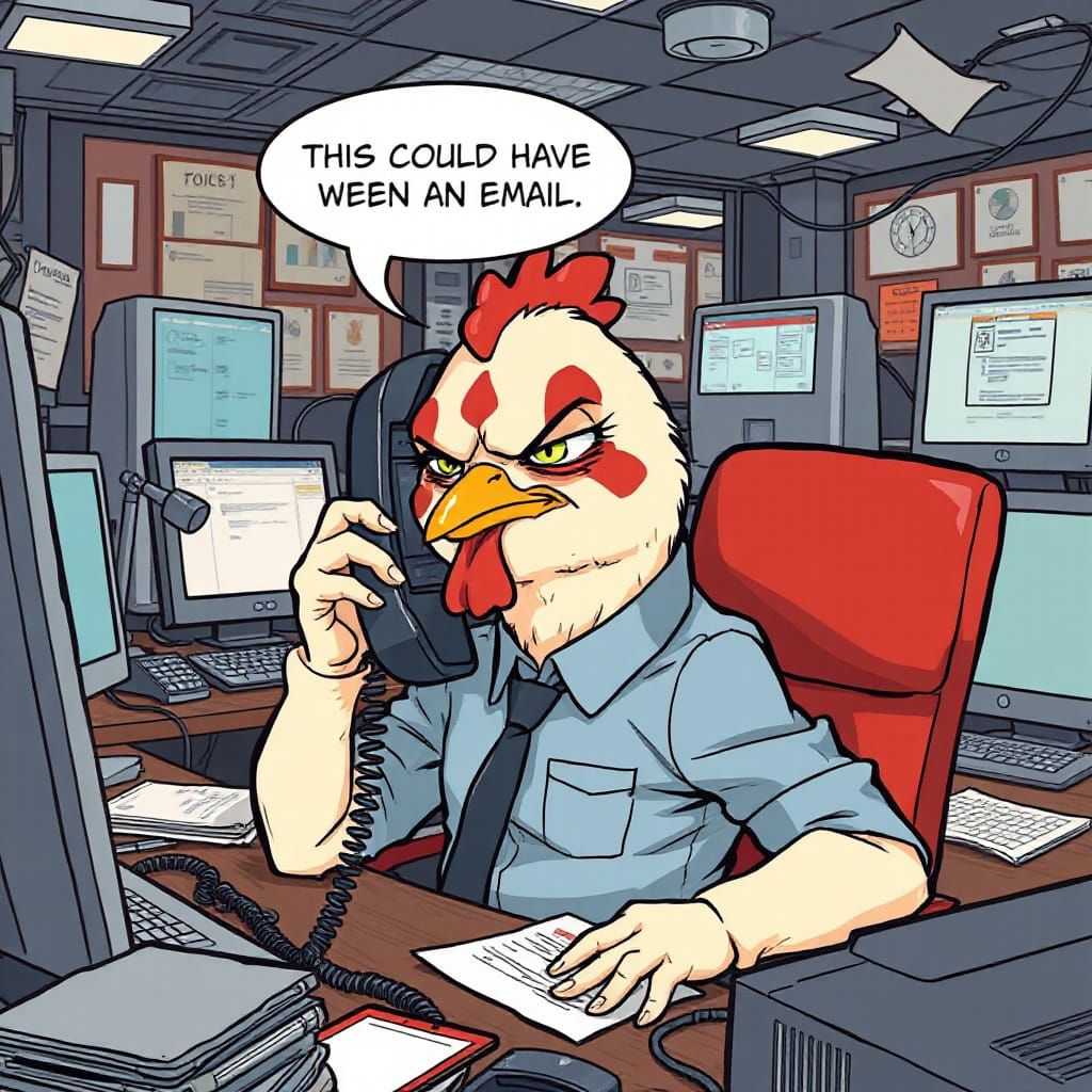 Email Grumpy Chicken