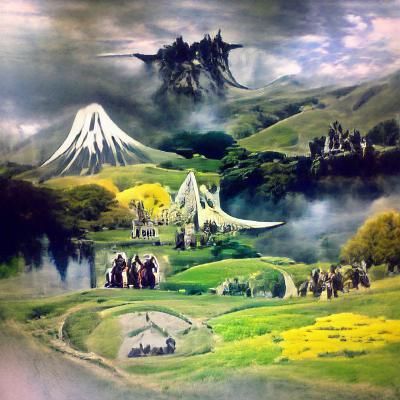 Mystical Middle Earth Landscape