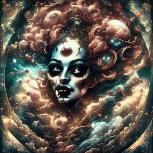 Geisha Gazing at City: Art Deco Cel-Shaded Style