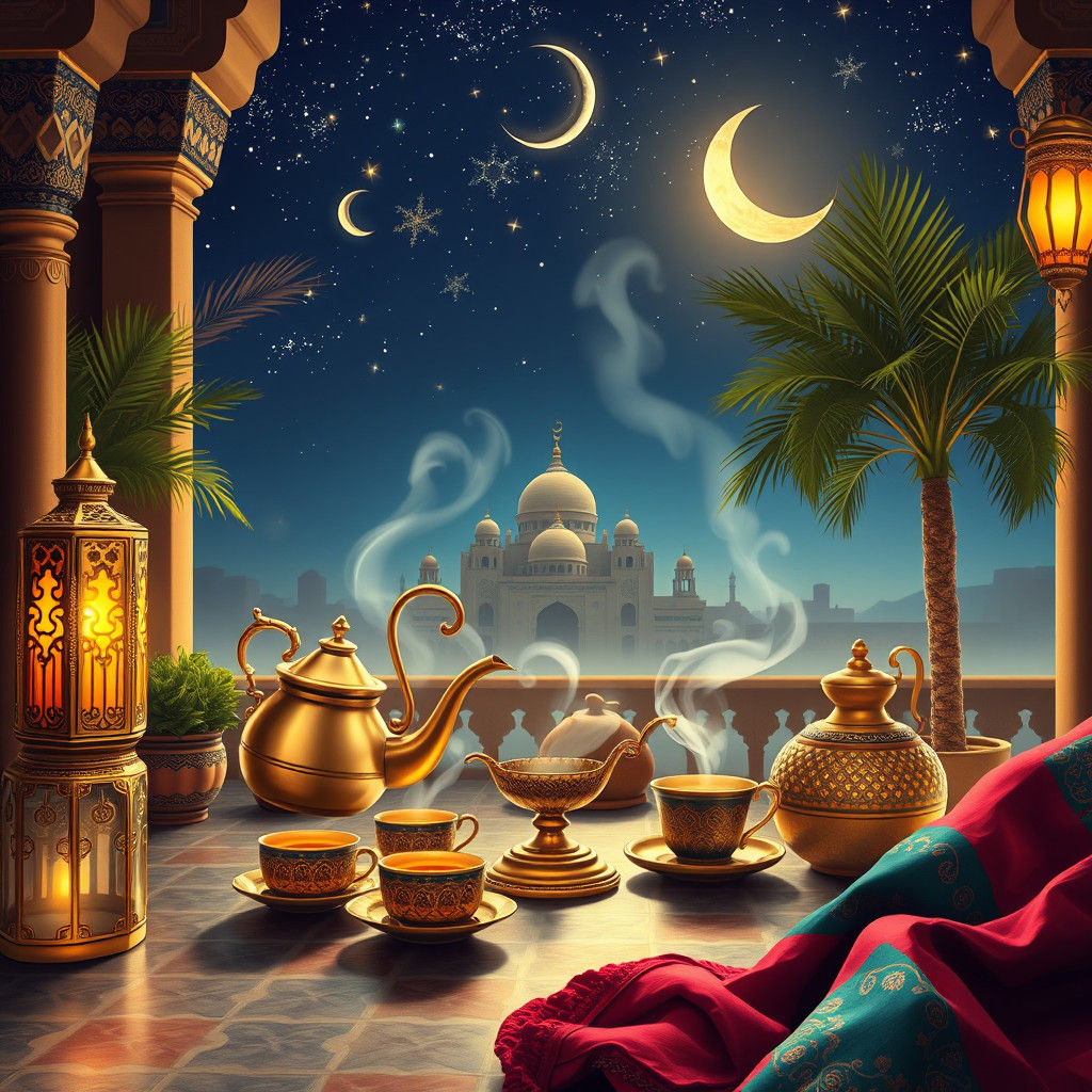 Arabic tea ceremony