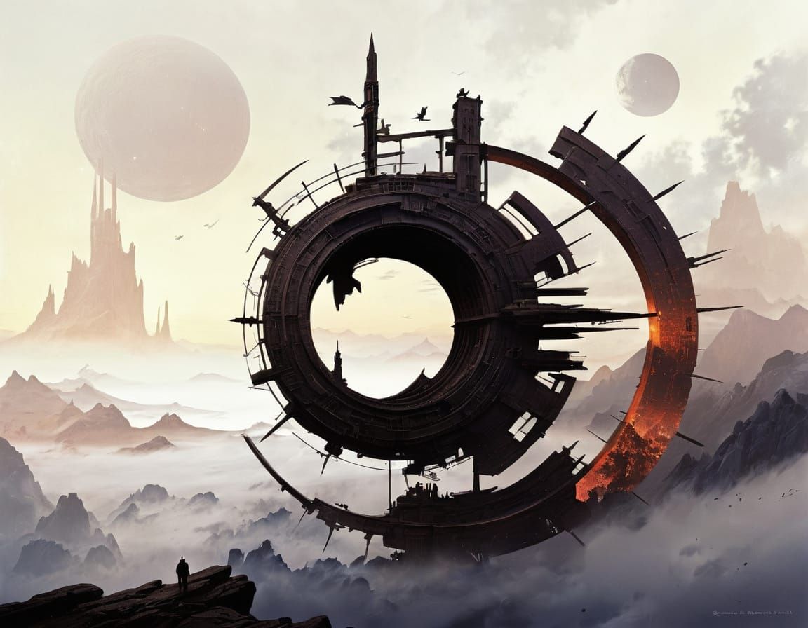 Distant Galaxy Dream, Matte Painting Style