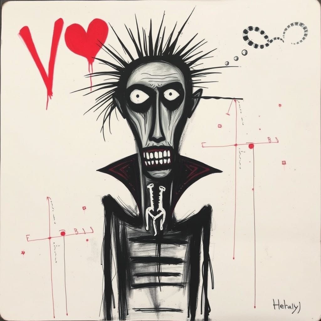 Vampire in Neo-Expressionist Style