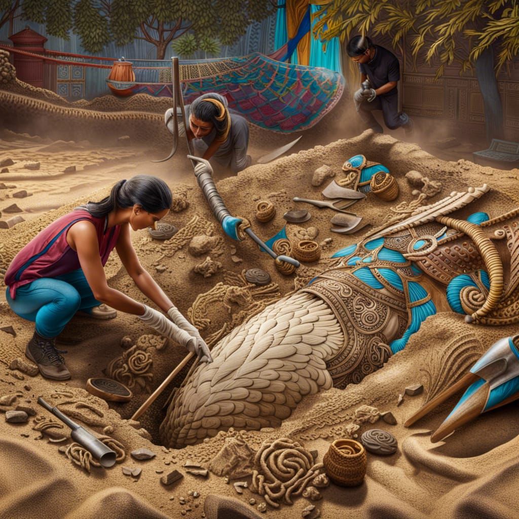 Archeologist Unearths Giant Bird Skeleton