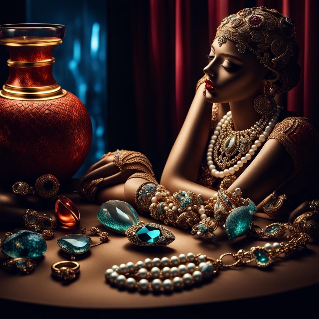 Glowing Aquarium: Jewelry, Gems, and Diamonds