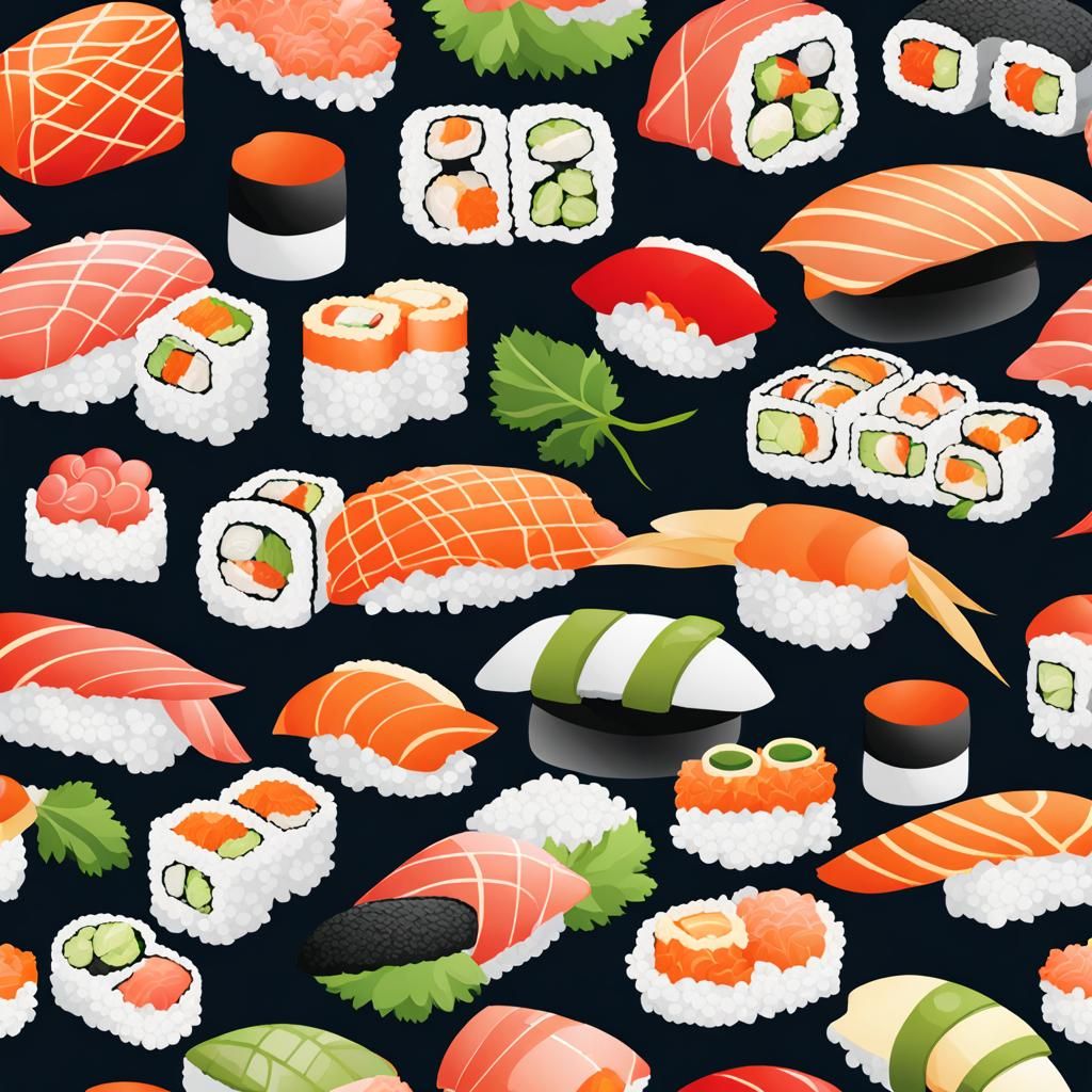 Delicious Sushi Platter: A Culinary Masterpiece