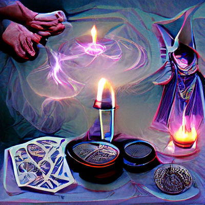 Mystical Ritual Scene