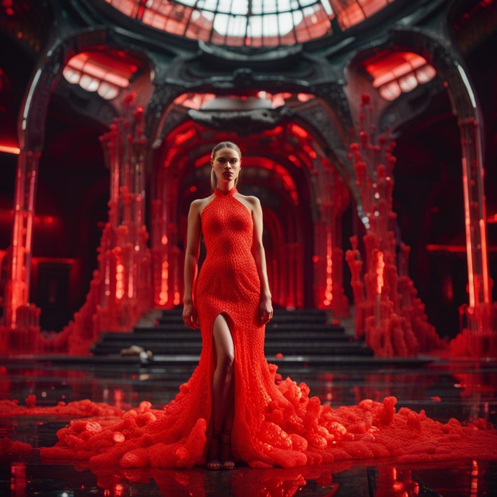 Lava Dress Fashion Photoshoot in Surreal Palace