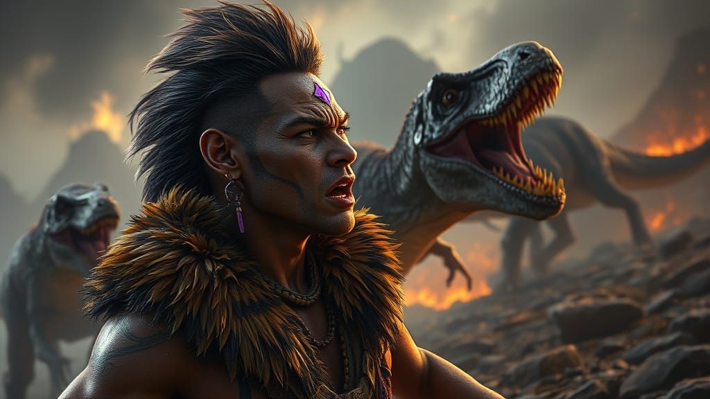 Savage Chief's Fury on Jurassic Isle